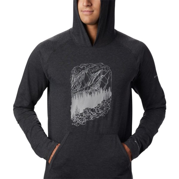Mikiny S Kapucňou Columbia Trailove Shaker III Long Sleeve Panske Tmavo Siva | SK-NAU-421589