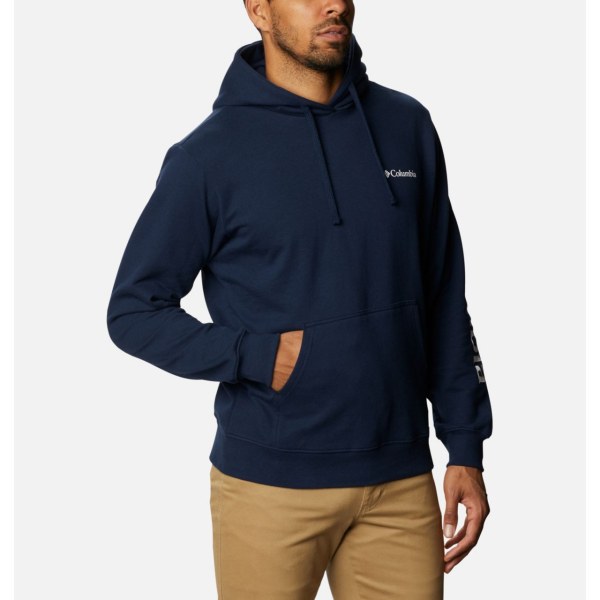 Mikiny S Kapucňou Columbia Viewmont II Sleeve Grafika Big Panske Námornícka Modrá Biele | SK-AMH-768925