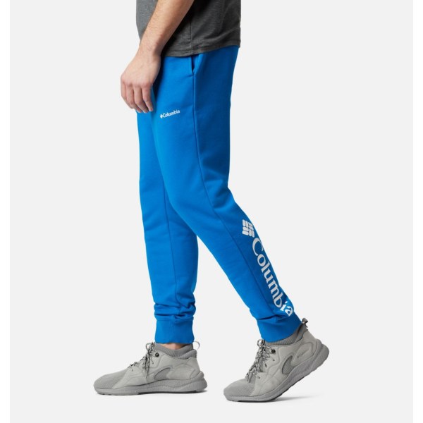 Nohavice Columbia CSC Logo Fleece Jogger II Panske Svetlo Indigo Biele | SK-FIY-417085