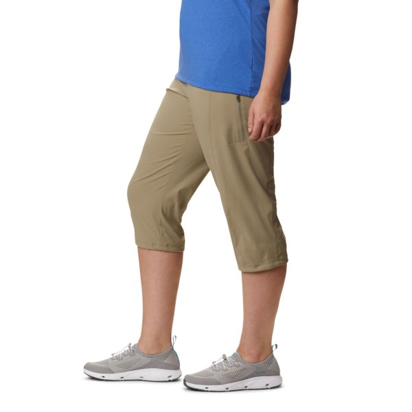 Nohavice Columbia Just Right II Capri Pant Plus Sizes Damske Hnede | SK-YAX-520167