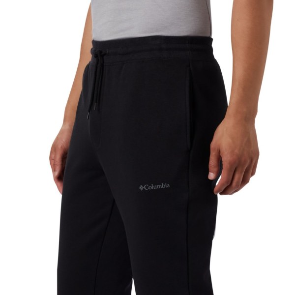 Nohavice Columbia Logo Fleece Jogger Panske Čierne | SK-MTC-218509