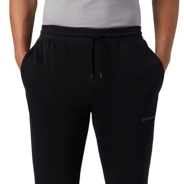 Nohavice Columbia Logo Fleece Jogger Panske Čierne | SK-MTC-218509