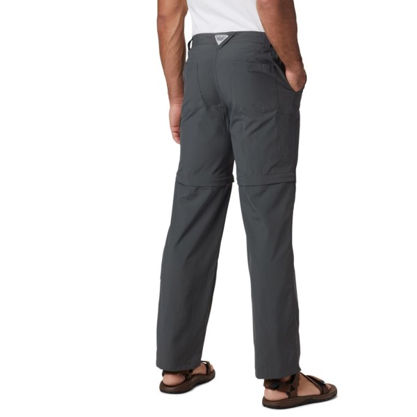 Nohavice Columbia PFG Blood 'N Guts III Convertible Big Panske Tmavo Siva | SK-VEF-642710