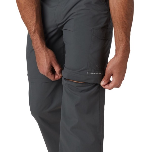 Nohavice Columbia PFG Blood 'N Guts III Convertible Big Panske Tmavo Siva | SK-VEF-642710