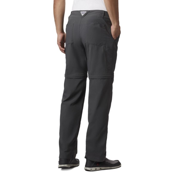 Nohavice Columbia PFG Blood 'N Guts III Convertible Big Panske Tmavo Siva | SK-VEF-642710