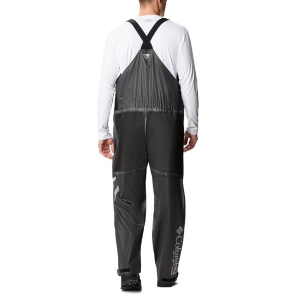 Nohavice Columbia PFG Force XII OutDry Extreme Bib Panske Tmavo Siva | SK-MQG-597234