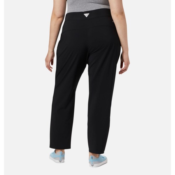 Nohavice Columbia PFG Slack Vody Woven Plus Size Damske Čierne | SK-VUM-548697