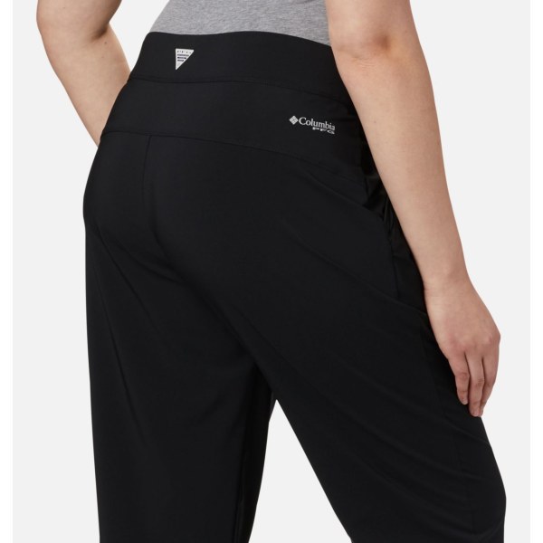 Nohavice Columbia PFG Slack Vody Woven Plus Size Damske Čierne | SK-VUM-548697