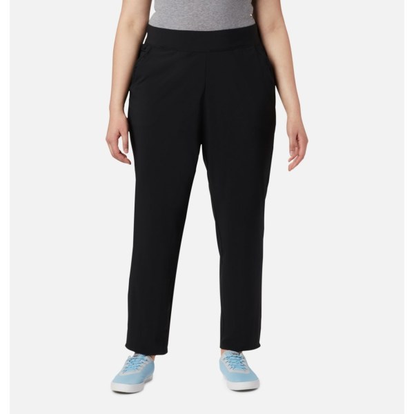 Nohavice Columbia PFG Slack Vody Woven Plus Size Damske Čierne | SK-VUM-548697
