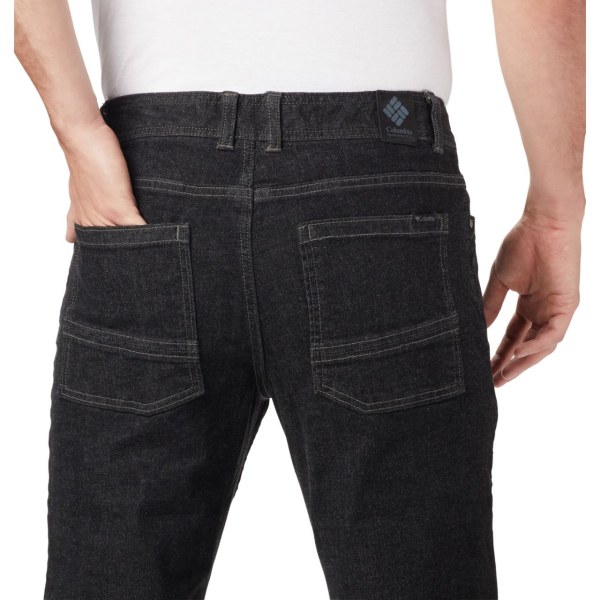 Nohavice Columbia Pilot Peak Denim Panske Čierne | SK-CJX-415809