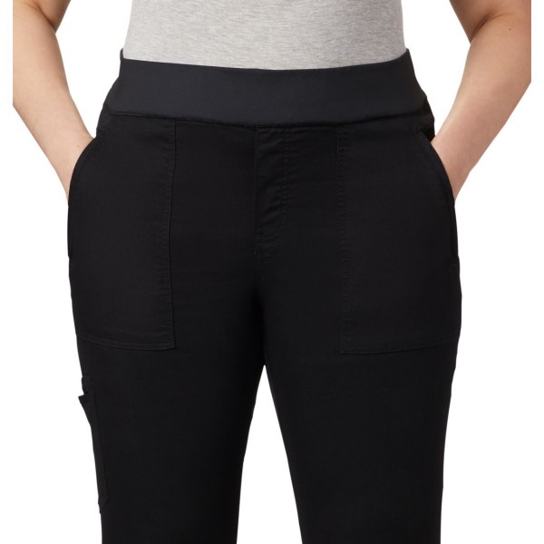 Nohavice Columbia Pinnacle Peak Hybrid Plus Size Damske Čierne | SK-ZUO-196340