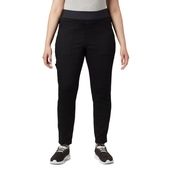 Nohavice Columbia Pinnacle Peak Hybrid Plus Size Damske Čierne | SK-ZUO-196340