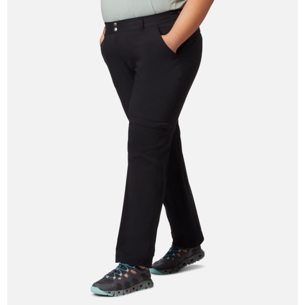 Nohavice Columbia Saturday Trailove II Convertible Plus Size Damske Čierne | SK-TFW-328957