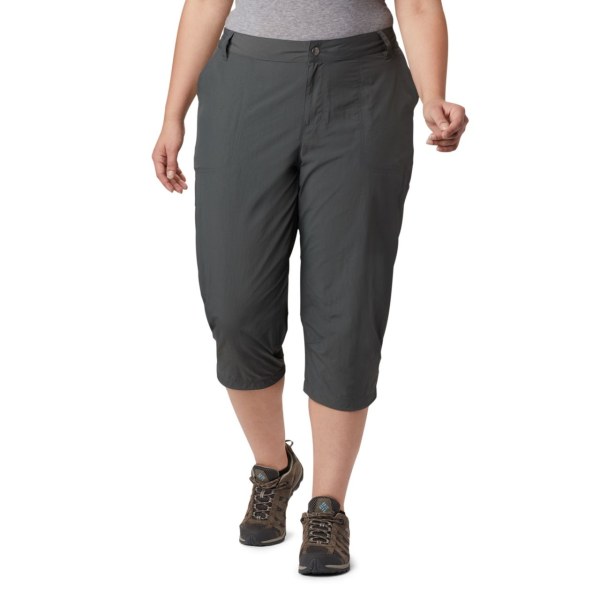 Nohavice Columbia Silver Ridge 2.0 Capri Plus Size Damske Tmavo Siva | SK-ONB-142376