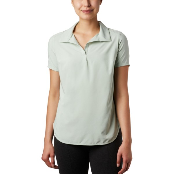 Polokosele Columbia Place To Place Kratke Sleeve Sun Damske Zelene | SK-HLI-814963