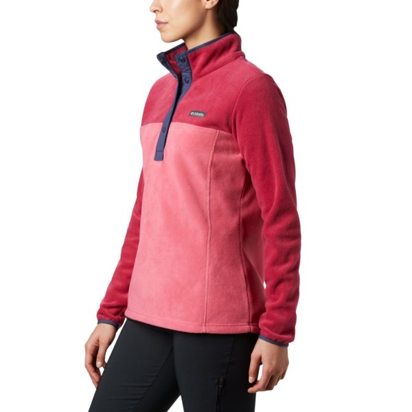 Pulovre Columbia Benton Springs Half Snap Damske Ruzove Červené Nachový | SK-BIE-654213
