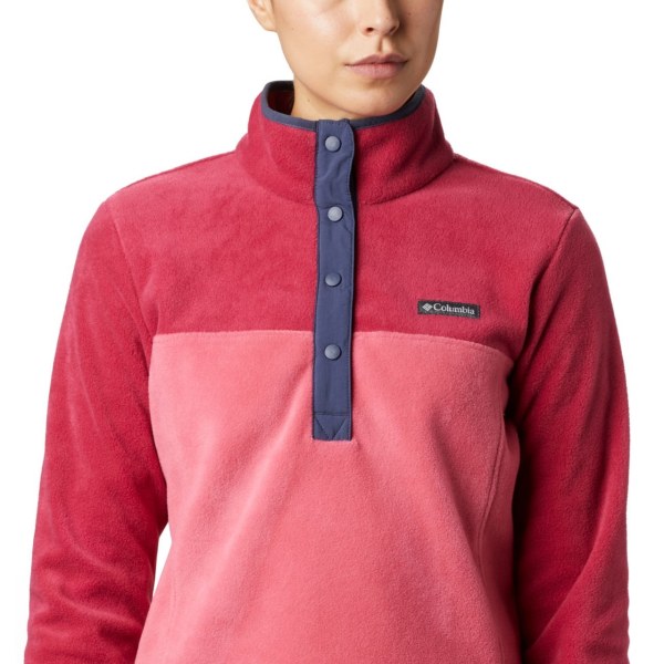 Pulovre Columbia Benton Springs Half Snap Damske Ruzove Červené Nachový | SK-BIE-654213