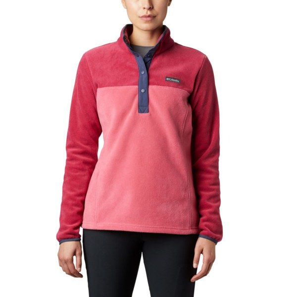 Pulovre Columbia Benton Springs Half Snap Damske Ruzove Červené Nachový | SK-BIE-654213