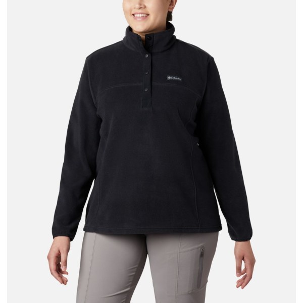 Pulovre Columbia Benton Springs Half Snap Plus Size Damske Čierne | SK-NAC-316928