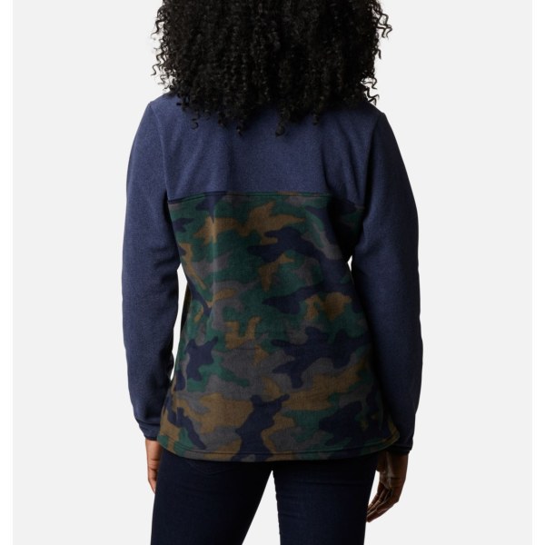 Pulovre Columbia Benton Springs Printed Half Snap Fleece Damske Námornícka Modrá Maskacove | SK-MVO-970246