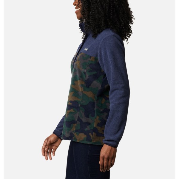 Pulovre Columbia Benton Springs Printed Half Snap Fleece Damske Námornícka Modrá Maskacove | SK-MVO-970246
