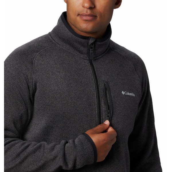 Pulovre Columbia Canyon Point Half-Zip Fleece Panske Čierne | SK-GVU-974021