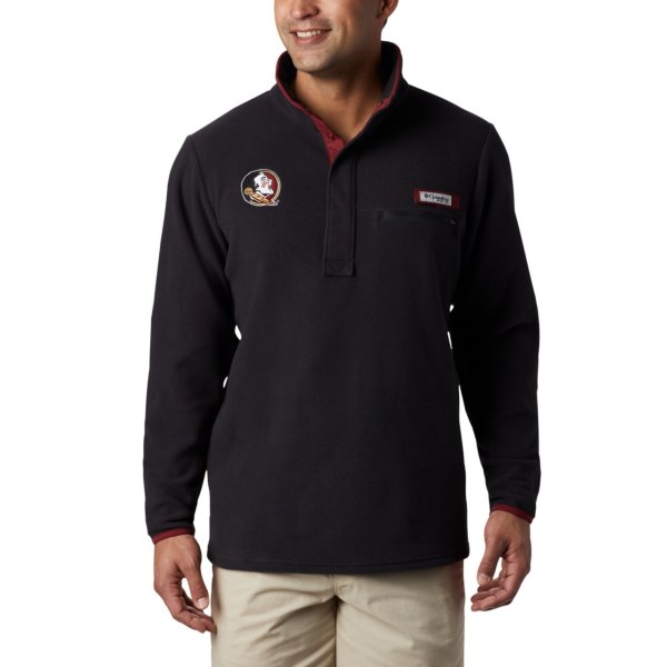Pulovre Columbia Collegiate PFG Harborside Fleece - Florida State Panske Čierne | SK-QPZ-420367