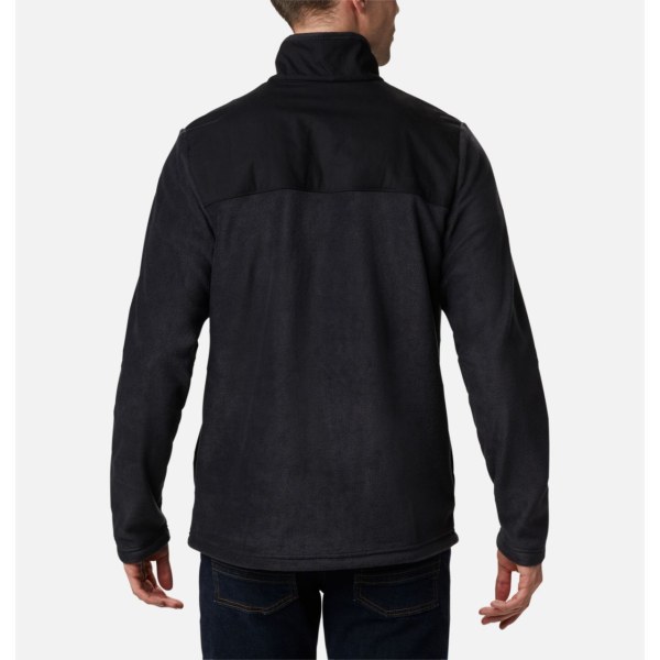Pulovre Columbia Cottonwood Park Half Snap Fleece Panske Čierne | SK-PKA-478659