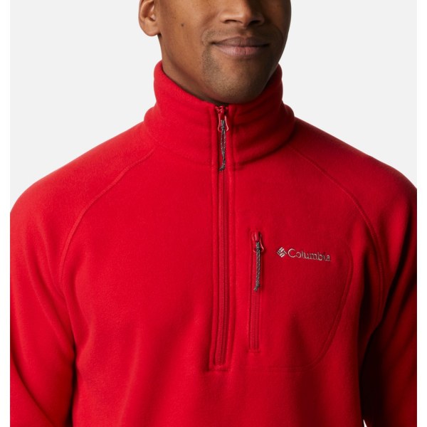 Pulovre Columbia Fast Trek III Half Zip Fleece Panske Modre Červené | SK-QHS-483096