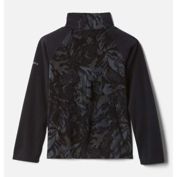 Pulovre Columbia Glacial II Printed Fleece 1/4 Zip Dievcenske Čierne | SK-QDY-729864