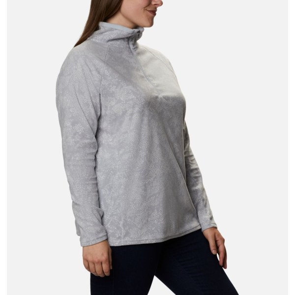 Pulovre Columbia Glacial IV Print Half Zip Plus Size Damske Siva | SK-VJT-978402