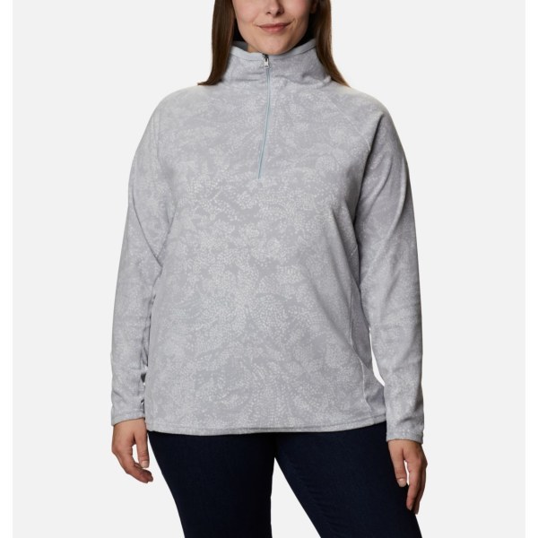 Pulovre Columbia Glacial IV Print Half Zip Plus Size Damske Siva | SK-VJT-978402