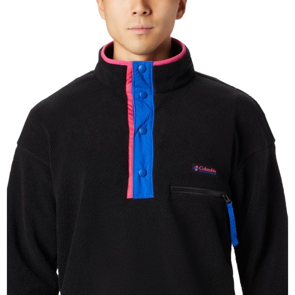 Pulovre Columbia Helvetia Half-Snap Fleece Panske Čierne | SK-WEJ-750234