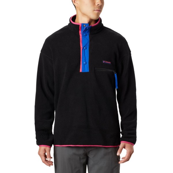 Pulovre Columbia Helvetia Half-Snap Fleece Panske Čierne | SK-WEJ-750234