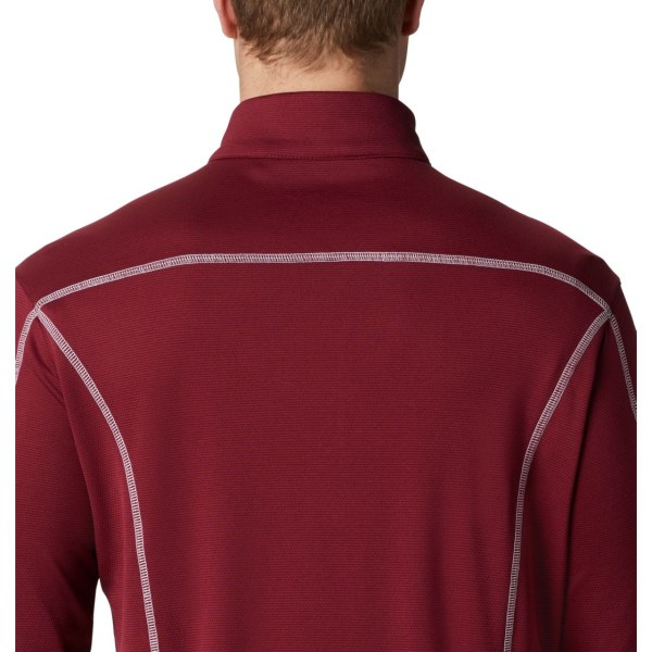 Pulovre Columbia Omni-Wick Shotgun Quarter-Zip Panske Tmavo Červené | SK-WLY-237640