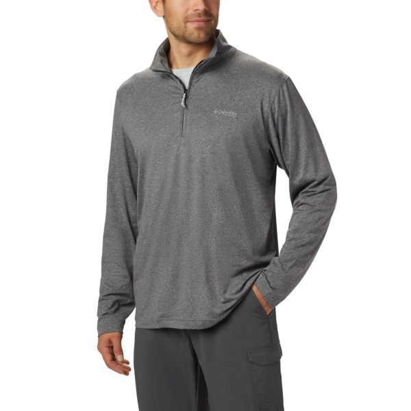 Pulovre Columbia PFG Slack Tide 1/4 Zip Panske Čierne | SK-OKV-631279