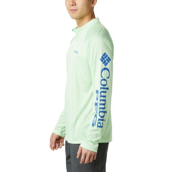 Pulovre Columbia PFG Terminal Tackle 1/4 Zip Panske Zelene | SK-IZJ-567092