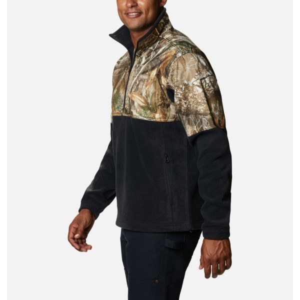 Pulovre Columbia PHG Fleece Overlay 1/4 Zip Panske Čierne | SK-ISY-587614