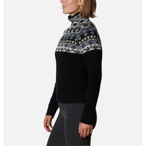 Pulovre Columbia Pine Street Jacquard Damske Čierne | SK-UNX-862170