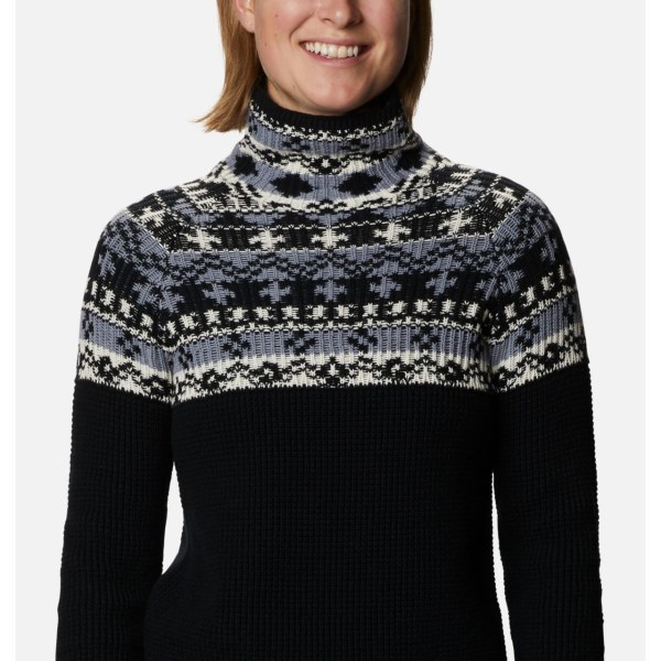 Pulovre Columbia Pine Street Jacquard Damske Čierne | SK-UNX-862170