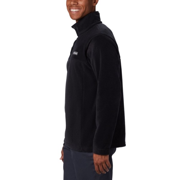 Pulovre Columbia Steens Mountain Half Snap Fleece Big Panske Čierne | SK-JZE-752160