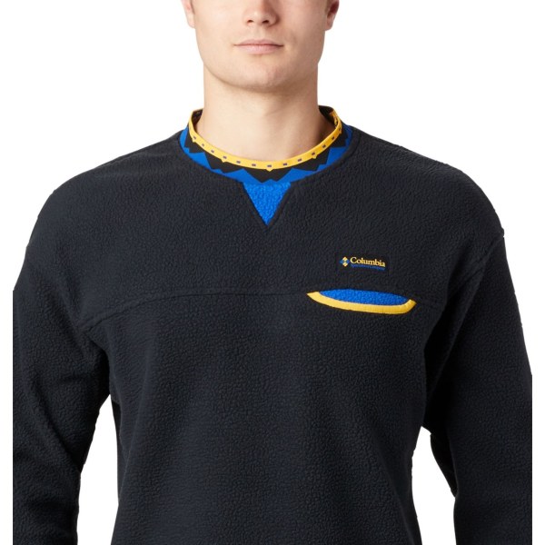 Pulovre Columbia Wapitoo Fleece Panske Čierne | SK-CVL-301829