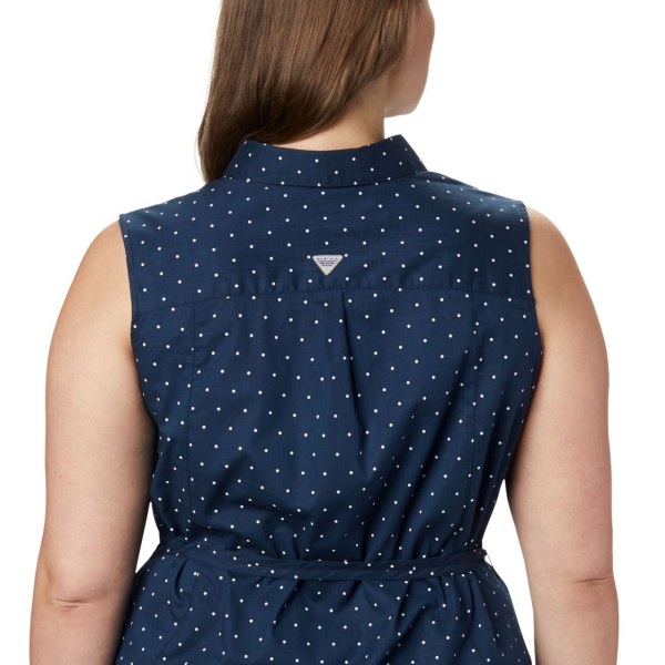 Saty Columbia PFG Bonehead Stretch Bez Rukavov Plus Size Damske Námornícka Modrá | SK-MDV-309542