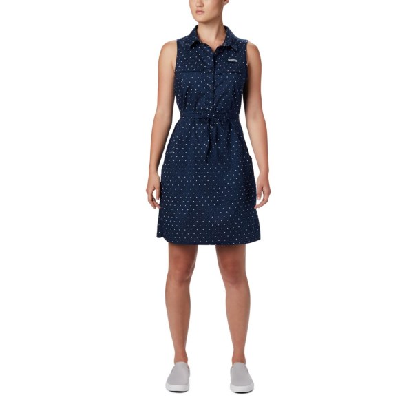 Saty Columbia PFG Bonehead Stretch Bez Rukavov Damske Námornícka Modrá | SK-OIR-301457