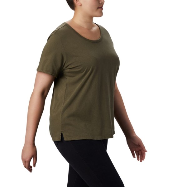 Tricko Columbia CSC Pigment Plus Size Damske Olivovo Zelená | SK-HXB-278046