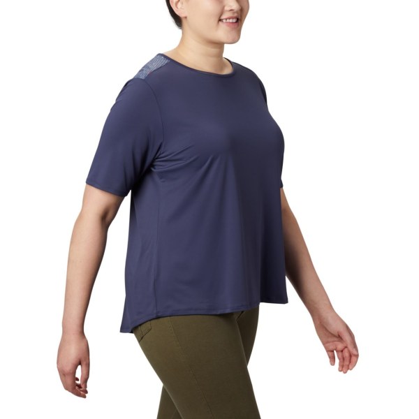 Tricko Columbia Chill River Kratke Sleeve Plus Size Damske Námornícka Modrá | SK-HUI-495821