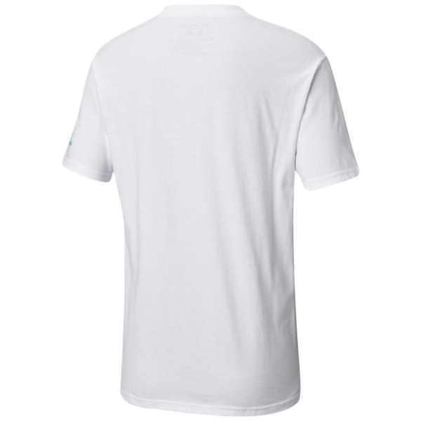 Tricko Columbia Cloudy Bavlnene Panske Biele | SK-DJZ-873956