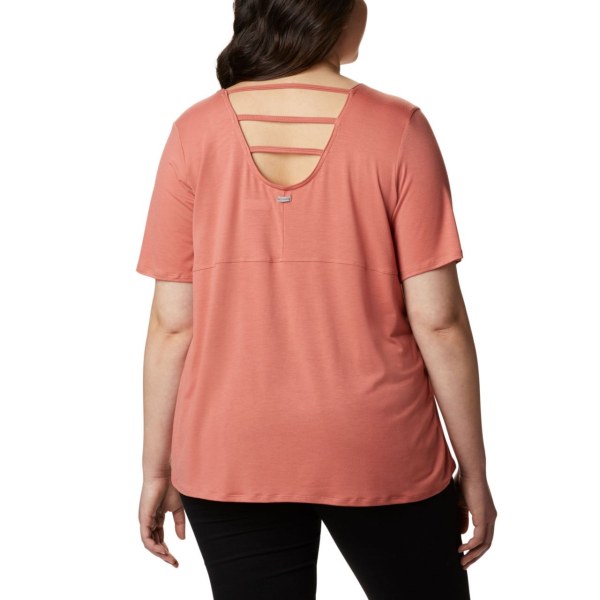 Tricko Columbia Essential Elements Kratke Sleeve Plus Size Damske Tmavo Koralove | SK-GBW-329581