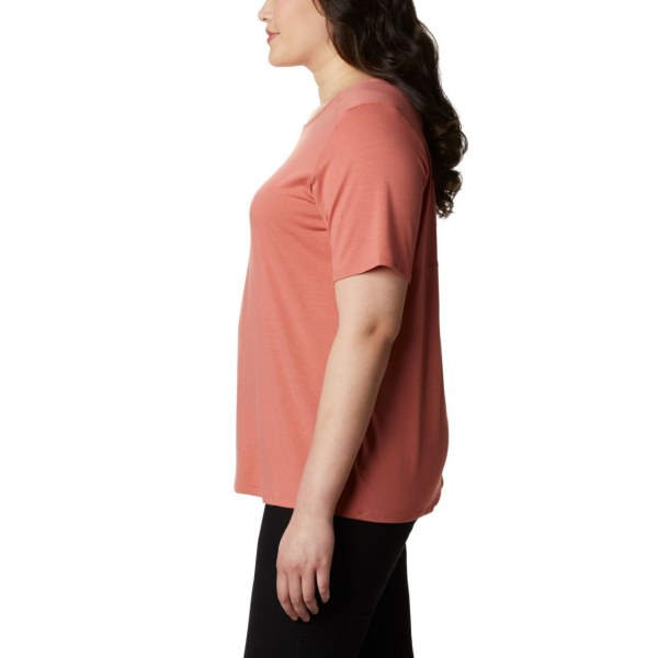 Tricko Columbia Essential Elements Kratke Sleeve Plus Size Damske Tmavo Koralove | SK-GBW-329581