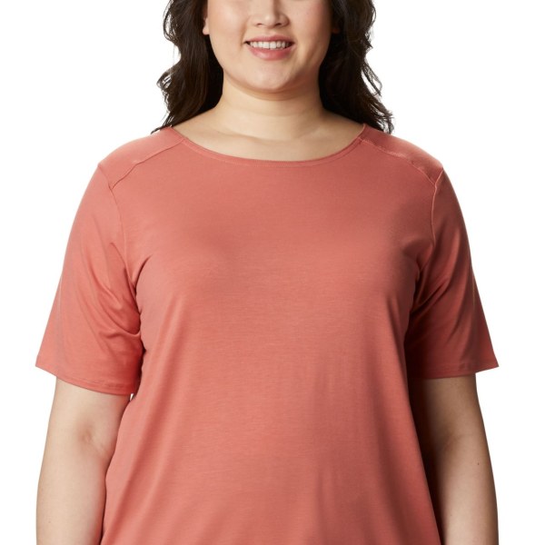 Tricko Columbia Essential Elements Kratke Sleeve Plus Size Damske Tmavo Koralove | SK-GBW-329581